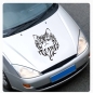 Preview: Tribal Katze Kätzchen Autoaufkleber Auto Aufkleber Motorhauben Sticker A917