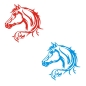 Preview: Tribal Horse Pferd WC Deckel Aufkleber Wandtattoo  TDA043