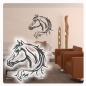 Preview: Tribal Horse Pferd Wandtattoo Walltattoo Wandaufkleber W224