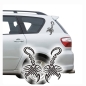 Preview: Skorpione Auto Aufkleber Tribal Sticker Tattoo Skorpion clickstick 2er SET A035