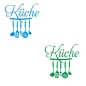Preview: Küche Küchentür Türaufkleber Tür Aufkleber Wandtatto T182