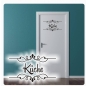 Preview: Küche Türaufkleber Wandtattoo Tür Aufkleber Retro Ornament  Sticker Aufkleber T215