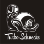 Preview: Turboschnecke Turbo Schnecke Renn Autoaufkleber Auto Aufkleber Sticker A870