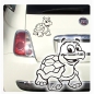 Preview: Autoaufkleber Turtle Schildkröte Sticker Aufkleber Turtle A4118