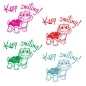 Preview: Schildkröte Wohnmobil Keep smiling! Aufkleber Wohnwagen Sticker WoMo054