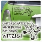 Preview: Autoaufkleber Unterschätze mich Teufelchen Aufkleber Auto Aufkleber A1739