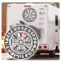 Preview: Vegvisir Wikinger Runen Kompass Wohnmobil Aufkleber Wohnwagen Caravan Wohnwagen Sticker WoMo273