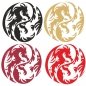 Preview: Wandtattoo Drachen Asia Tribal Dragon Wandaufkleber Yin Yang Aufkleber W1015