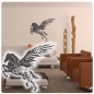 Preview: Flames Flammen Pegasus Pferd Wandtattoo Walltattoo Wandaufkleber W204