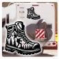 Preview: Wohnmobil Aufkleber Wandern Wanderstiefel Wald Berge Wohnwagen Caravan Sticker WoMo446