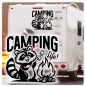 Preview: Waschbär Camping Life Wohnmobil Aufkleber Wohnwagen Caravan Wohnwagen Sticker WoMo418