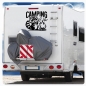 Preview: Waschbär Camping Life Wohnmobil Aufkleber Wohnwagen Caravan Wohnwagen Sticker WoMo418