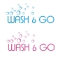 Preview: Wandtattoo Wash and go Wandaufkleber Badezimmer Bad WC Lounge W051