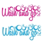 Preview: Wandtattoo Wash and go Wandaufkleber Badezimmer W314