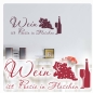 Preview: Wandtattoo Wein ist Poesie in Flaschen Wandaufkleber Vino Veritas Küche W1035