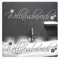 Preview: Wandtattoo Wellnessbereich Wandaufkleber Bad WC Badezimmer W678