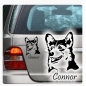 Preview: Welsh Corgi Name Auto Aufkleber Autoaufkleber Sticker A911