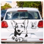 Preview: Autoaufkleber Welsch Corgi Name clickstick Aufkleber Hund Pfoten A162