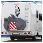 Preview: Wild One Wohnmobil Aufkleber Wolf Traumfänger WoMo Caravan Aufkleber Sticker WoMo298