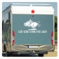 Preview: Wir sind dann mal weg! Hund Wohnmobil Camping Sticker Aufkleber Autoaufkleber lustig  WoMo077