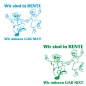 Preview: Wir sind in Rente - Wir müssen gar nix! Caravan Aufkleber Wohnwagen Wohnmobil Sticker WoMo505