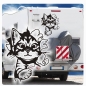 Preview: Katze Kitty kommt durch die  Wand Wohnmobil Aufkleber Wohnwagen Sticker WoMo203