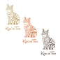 Preview: Katze Name on Tour Wohnmobil Aufkleber Wohnwagen Sticker WoMO WoMo006