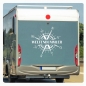 Preview: Kompass Rose Weltenbummler Compass Wohnmobil Aufkleber Wohnwagen Caravan Sticker WoMo477