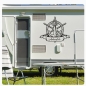 Preview: Ankerplatz Anker Steuerrad Wohnmobil Aufkleber Wohnwagen Caravan Sticker WoMo493