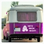 Preview: Wohnmobil Wohnwagen Caravan Aufkleber Sticker Hetz mich nicht! Lustig Schildkröte WoMo501