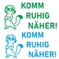 Preview: Wohnmobil Wohnwagen Caravan Aufkleber Sticker Komm ruhig näher! Lustig Erdmännchen WoMo473