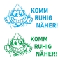 Preview: Wohnmobil Wohnwagen Caravan Aufkleber Sticker Komm ruhig näher! Lustig Schildkröte WoMo463