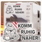 Preview: Wohnmobil Wohnwagen Caravan Aufkleber Sticker Komm ruhig näher! Lustig Schildkröte WoMo488