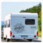 Preview: Kompass Rose Ankerplatz Compass Wohnmobil Aufkleber Wohnwagen Caravan Sticker WoMo495