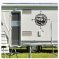 Preview: Kompass Rose Compass Berge Wald Fluss Wohnmobil Aufkleber Wohnwagen Caravan Sticker WoMo0485