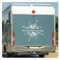 Preview: Kompass Rose Wir sind dann mal weg...Compass Wohnmobil Aufkleber Wohnwagen Caravan Sticker WoMo478