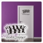 Preview: Wohnzimmer Couch Türaufkleber Wandtattoo  Aufkleber Sticker T278