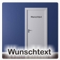 Preview: Wunschtext Name Türaufkleber Wandtattoo Praxis Büro T510