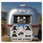 Preview: YES WE CAMP! Gnome Wohnmobil Aufkleber Sticker Wohnwagen WoMo217