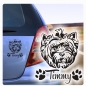 Preview: Hundeaufkleber Yorkshire Terrier Name Pfoten Auto Aufkleber Sticker A248