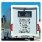 Preview: Wohnmobil Aufkleber Zuhause ist da wo wir parken! WoMo Caravan Aufkleber Sticker WoMo130