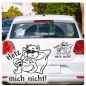 Preview: Hetz nicht! Autoaufkleber Katze Chillkatze Peace Sticker Aufkleber A712