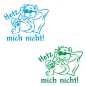 Preview: Hetz nicht! Autoaufkleber Katze Chillkatze Peace Sticker Aufkleber A712