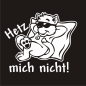 Preview: Hetz nicht! Autoaufkleber Katze Chillkatze Peace Sticker Aufkleber A712