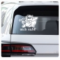 Preview: Hetz nicht! Autoaufkleber Katze Chillkatze Peace Sticker Aufkleber A712