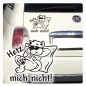 Preview: Hetz nicht! Autoaufkleber Katze Chillkatze Peace Sticker Aufkleber A712