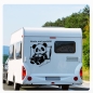 Preview: Wohnmobil Aufkleber Heute mal gechillt! auch schön Panda Wohnwagen Caravan Sticker WoMo440