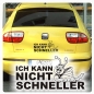 Preview: Ich kann nicht schneller Auto Aufkleber Schnecke Sticker A1134