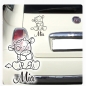 Preview: Babyaufkleber Autoaufkleber Baby Kuh Name Auto Aufkleber Sticker A722