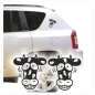 Preview: Autoaufkleber Kuh lustig Auto Aufkleber 2er Set Sticker Tattoo Kühe Cow A322